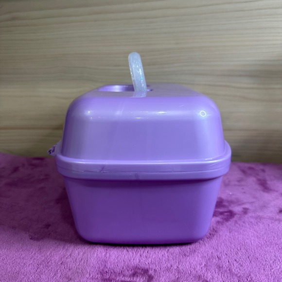 Horizon Group USA Purple Glitter Handle Makeup Case Organizer Storage Box - Picture 6 of 14